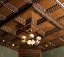 деревянные кессонные потолк