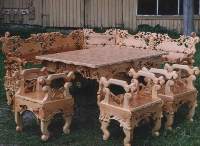 Мебель для бани из дерева