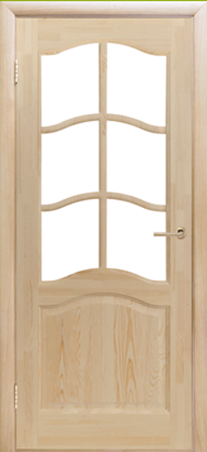 межкомнатная дверь со стеклом