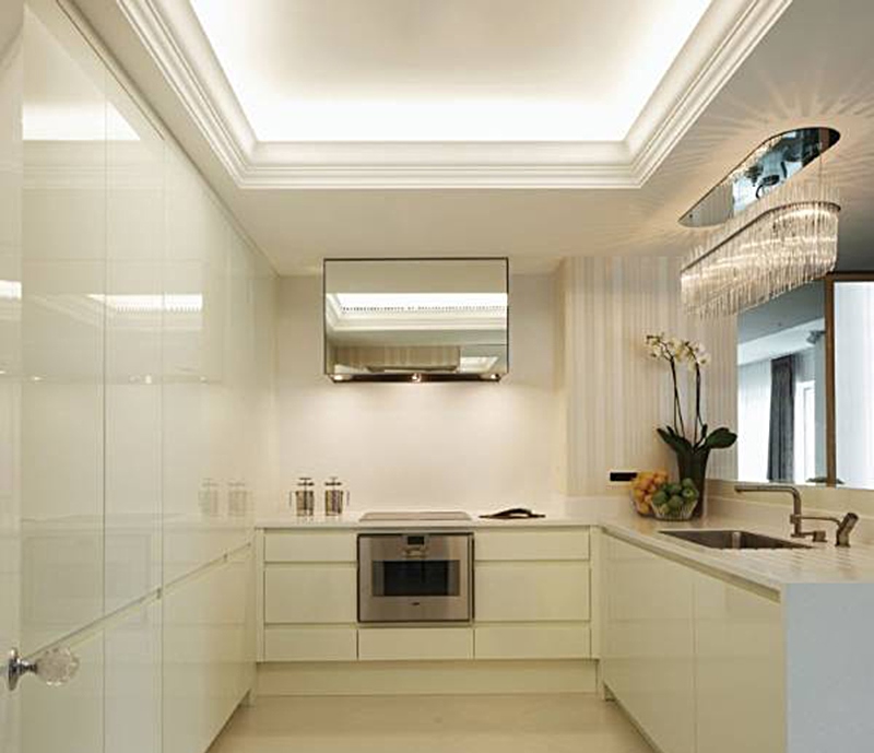 Натяжной Потолок С Подсветкой На Кухне Дизайн