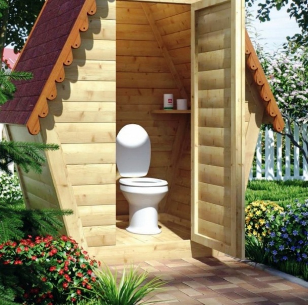 Схема как построить туалет на даче