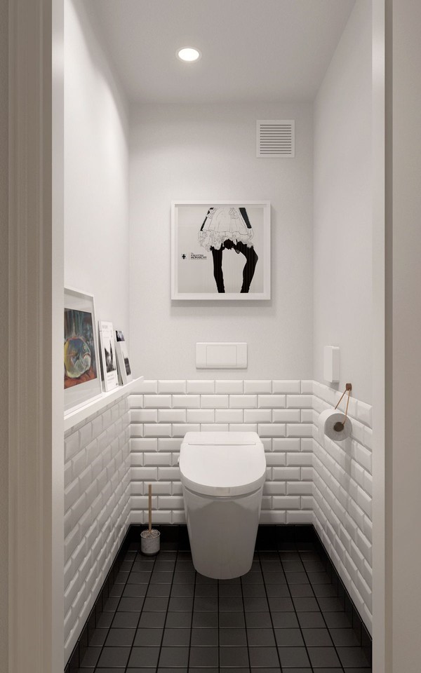 Варианты укладки плитки в ванных комнатах (58 фото)
