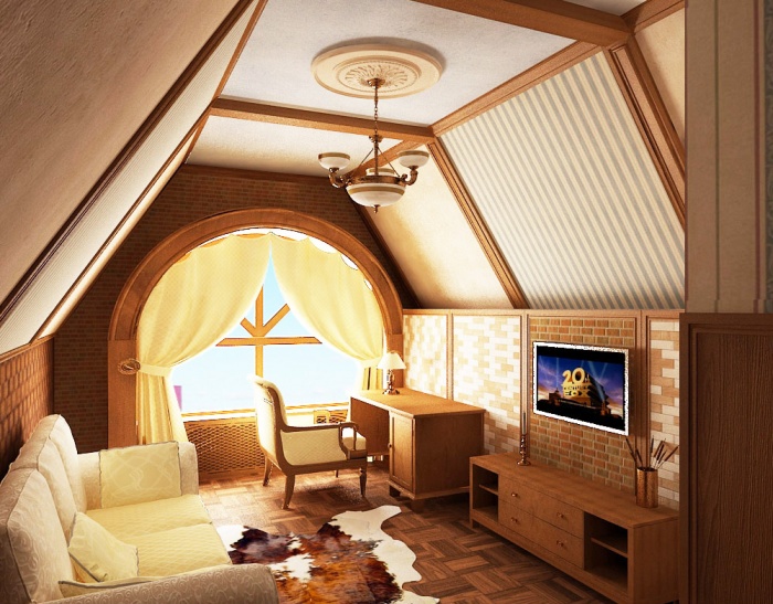 Дизайн мансардной спальни: стили и назначение