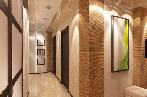 Дизайн коридора в однокомнатной квартире (67 фото)