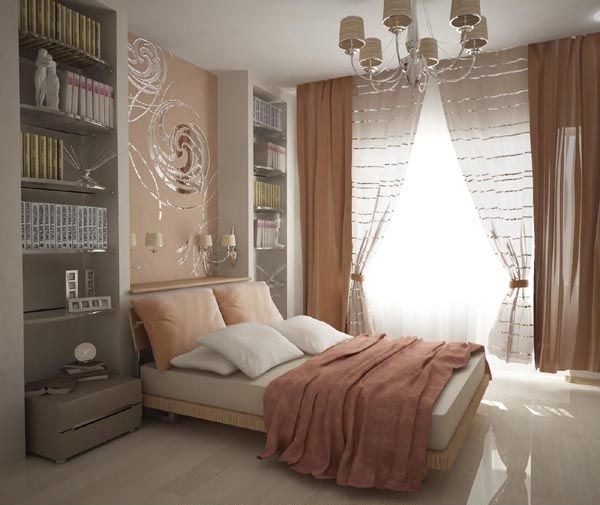 Interijer male spavaće sobe u raznim stilovima