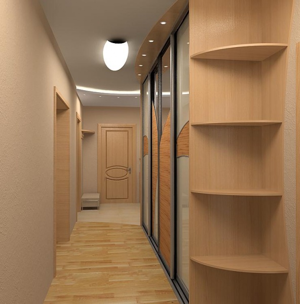 Оформление небольшого коридора в квартире