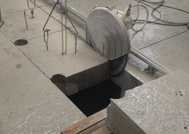 Рез бетона полимерных бетон
