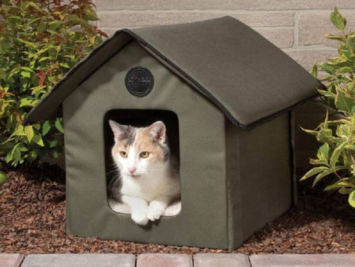 Как сделать дом для кошек на улице