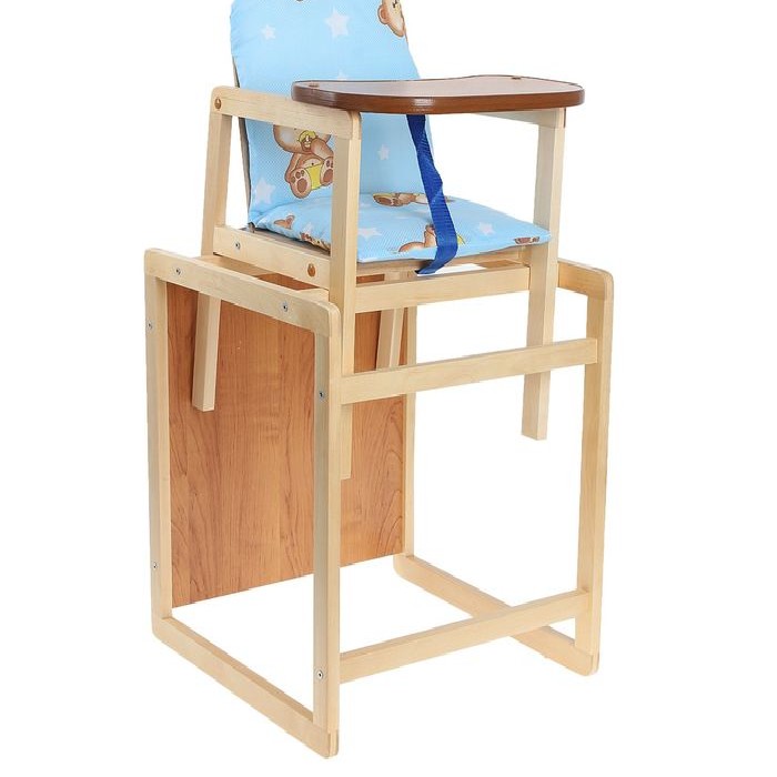 Растущий стульчик для кормления деревянный