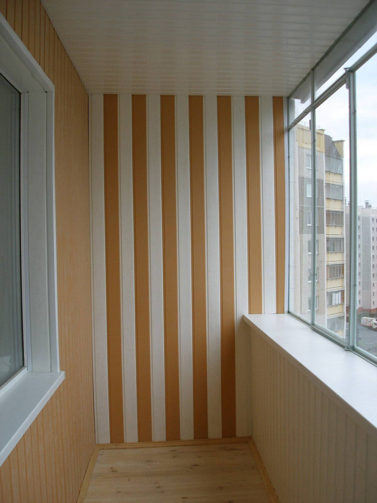 Дизайн балкона мдф панелями