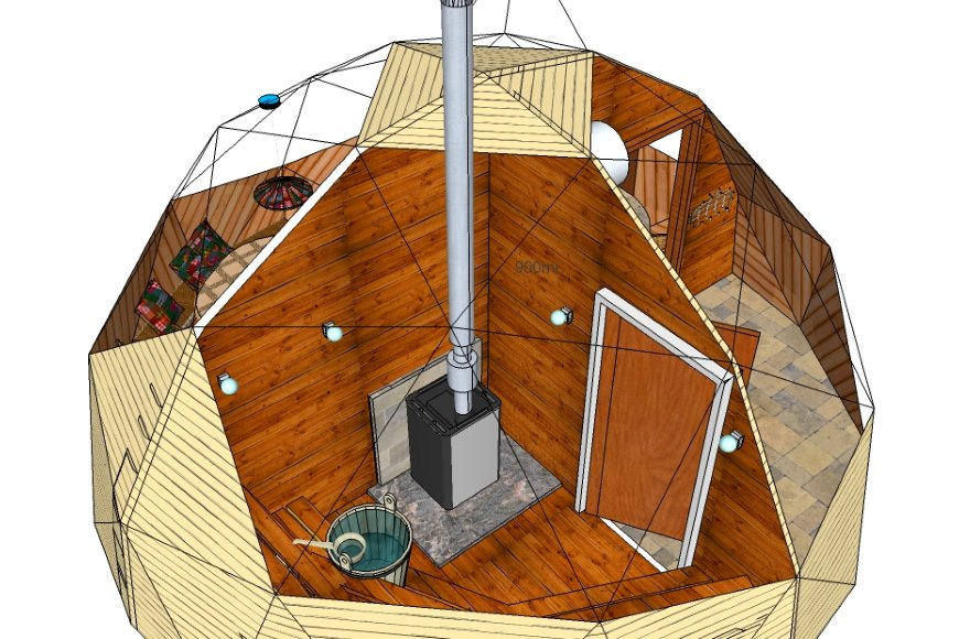 Купольная баня проект