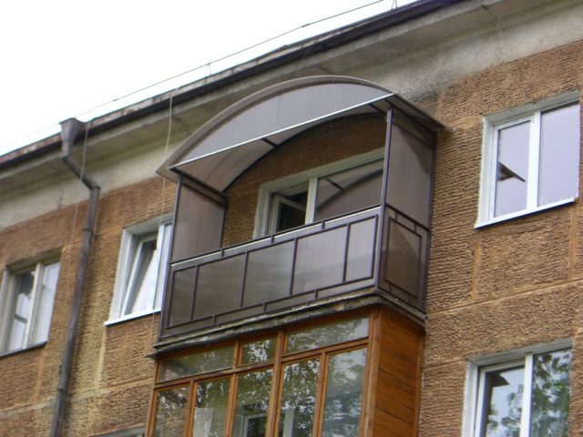 Поликарбонат на балконе