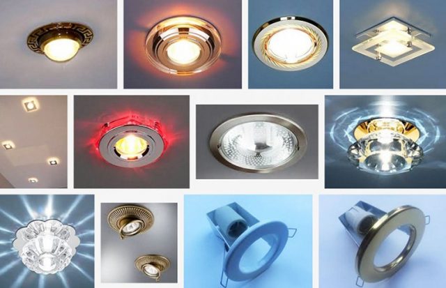 Точечные лампочки для натяжных потолков: варианты дизайна, размеры, фото и отзывы