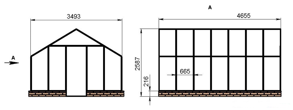 Стеклянная теплица своими руками из металла чертежи