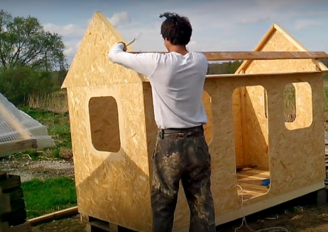 Строим детский домик своими руками. 3 мастер-класса, как построить детский домик на участке