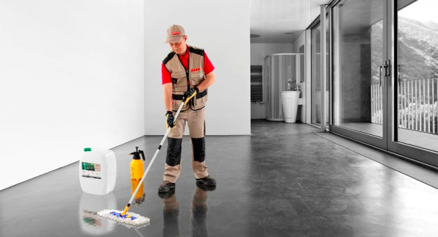 Обеспыливание бетонного пола: что делать, если пылит,  очистить .