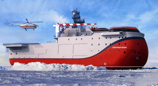 Уникальную самодвижущуюся станцию «Северный полюс» спустили на воду с «Адмиралтейских верфей»