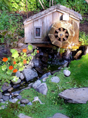 Декоративная мельница для сада своими руками: пошаговая инструкция, чертежи, фото