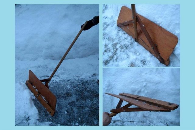 Как сделать лопату для уборки снега